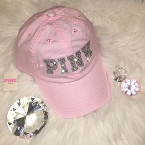 Bling Swarovski Crystal VS Pink Baseball Ball Cap